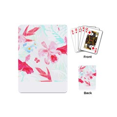 Botanical T- Shirt Botanical Charming Cardinal Flowers T- Shirt Playing Cards Single Design (mini) by EnriqueJohnson