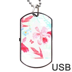 Botanical T- Shirt Botanical Charming Cardinal Flowers T- Shirt Dog Tag Usb Flash (two Sides) by EnriqueJohnson