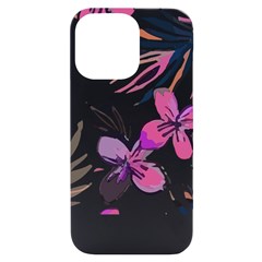 Botanical T- Shirt Botanical Creative Flower Mounted T- Shirt Iphone 14 Pro Max Black Uv Print Case by EnriqueJohnson