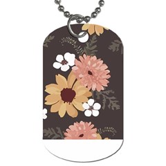 Botanical T- Shirt Botanical Delicate Floral T- Shirt Dog Tag (one Side) by EnriqueJohnson