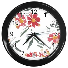 Botanical T- Shirt Botanical Graceful Chag T- Shirt Wall Clock (black) by EnriqueJohnson