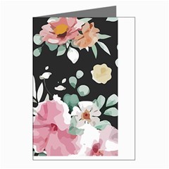 Botanical T- Shirt Botanical Graceful Pattern T- Shirt Greeting Cards (Pkg of 8)