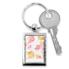 Botanical T- Shirt Botanical Magnificent Trumpet T- Shirt Key Chain (rectangle) by EnriqueJohnson