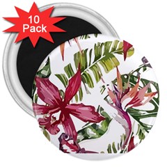 Botanical T- Shirt Botanical Majestic Counterfloor T- Shirt 3  Magnets (10 Pack)  by EnriqueJohnson