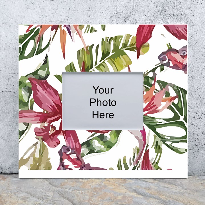 Botanical T- Shirt Botanical Majestic Counterfloor T- Shirt White Wall Photo Frame 5  x 7 