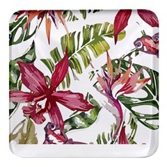 Botanical T- Shirt Botanical Majestic Counterfloor T- Shirt Square Glass Fridge Magnet (4 Pack)