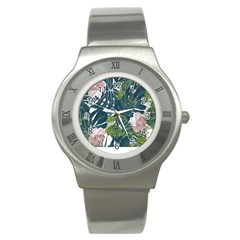 Botanical T- Shirt Botanical Majestic Unloading T- Shirt Stainless Steel Watch by EnriqueJohnson