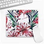 Botanical T- Shirt Botanical Pattern Hummingbird T- Shirt Large Mousepad Front