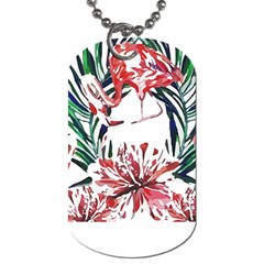 Botanical T- Shirt Botanical Pattern Hummingbird T- Shirt Dog Tag (one Side) by EnriqueJohnson