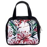 Botanical T- Shirt Botanical Pattern Hummingbird T- Shirt Classic Handbag (Two Sides) Front