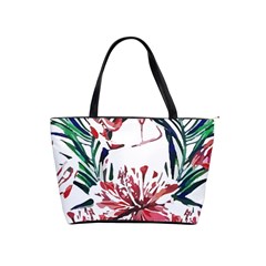 Botanical T- Shirt Botanical Pattern Hummingbird T- Shirt Classic Shoulder Handbag by EnriqueJohnson