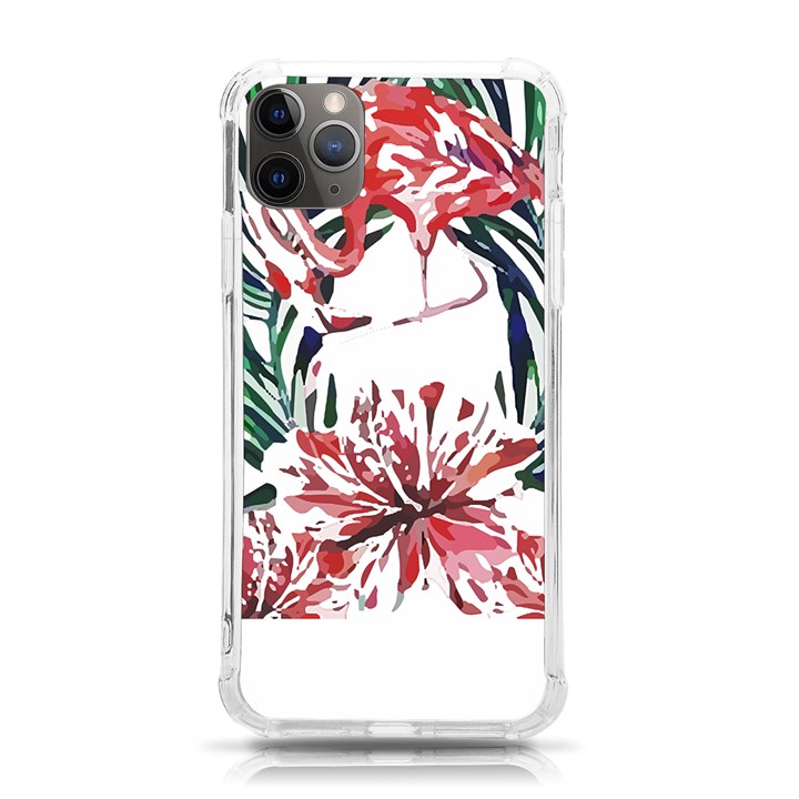 Botanical T- Shirt Botanical Pattern Hummingbird T- Shirt iPhone 11 Pro Max 6.5 Inch TPU UV Print Case