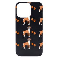 Boxer Dog Pattern T- Shirt Boxer Dog Cute Pattern T- Shirt Iphone 14 Pro Max Black Uv Print Case by EnriqueJohnson