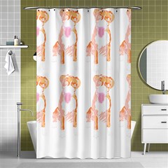 Boxer Dog Pattern T- Shirt Boxer Dog Pattern T- Shirt (1) Shower Curtain 48  X 72  (small)  by EnriqueJohnson