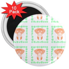 Boxer Dog Pattern T- Shirt Boxer Dog Pattern T- Shirt 3  Magnets (10 Pack)  by EnriqueJohnson