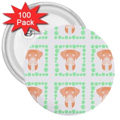 Boxer Dog Pattern T- Shirt Boxer Dog Pattern T- Shirt 3  Buttons (100 Pack)  by EnriqueJohnson