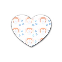 Boxer Dog Pattern T- Shirt Boxer Dog Pattern T- Shirt Rubber Heart Coaster (4 Pack) by EnriqueJohnson