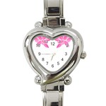 Breast Cancer T- Shirt Pink Ribbon Breast Cancer Survivor - Flowers Breast Cancer T- Shirt Heart Italian Charm Watch Front