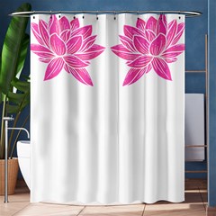 Breast Cancer T- Shirt Pink Ribbon Breast Cancer Survivor - Flowers Breast Cancer T- Shirt Shower Curtain 60  X 72  (medium)  by EnriqueJohnson