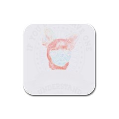 Breast Cancer T- Shirt Pink Ribbon Breast Cancer Survivor - Flowers Breast Cancer T- Shirt Rubber Square Coaster (4 Pack) by EnriqueJohnson