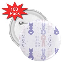 Bunnies T- Shirt Easter Bunnies Pattern T- Shirt 2.25  Buttons (100 pack) 