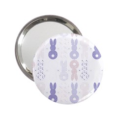 Bunnies T- Shirt Easter Bunnies Pattern T- Shirt 2.25  Handbag Mirrors