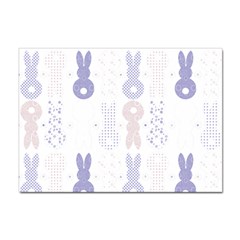 Bunnies T- Shirt Easter Bunnies Pattern T- Shirt Sticker A4 (10 pack)