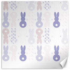 Bunnies T- Shirt Easter Bunnies Pattern T- Shirt Canvas 16  x 16 