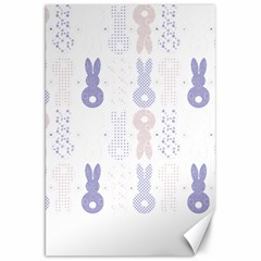 Bunnies T- Shirt Easter Bunnies Pattern T- Shirt Canvas 20  x 30 