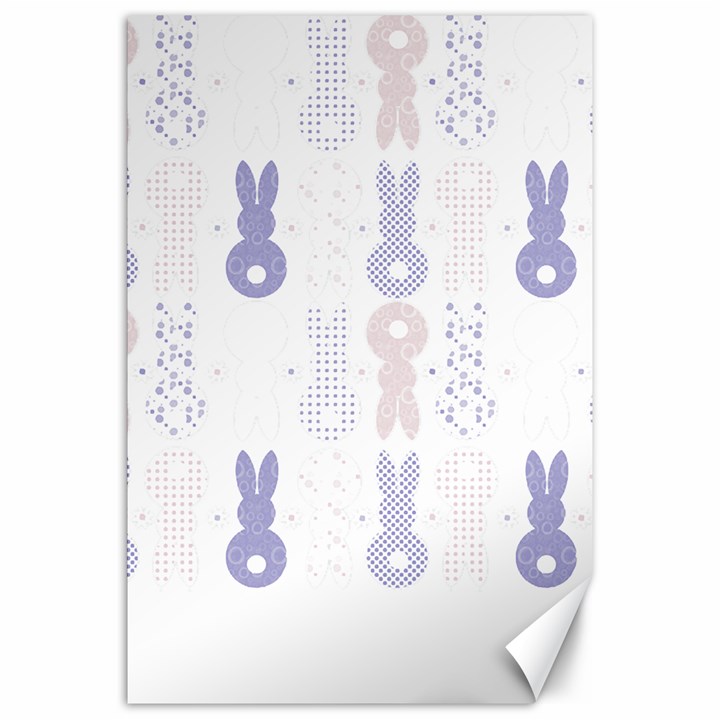 Bunnies T- Shirt Easter Bunnies Pattern T- Shirt Canvas 20  x 30 