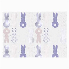 Bunnies T- Shirt Easter Bunnies Pattern T- Shirt Large Glasses Cloth