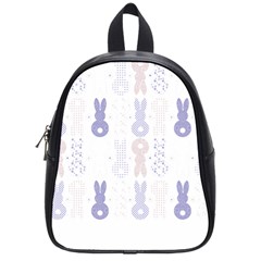 Bunnies T- Shirt Easter Bunnies Pattern T- Shirt School Bag (Small)