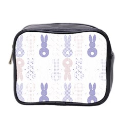 Bunnies T- Shirt Easter Bunnies Pattern T- Shirt Mini Toiletries Bag (Two Sides)