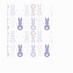 Bunnies T- Shirt Easter Bunnies Pattern T- Shirt Large Garden Flag (Two Sides)