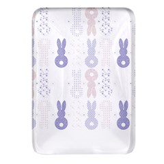 Bunnies T- Shirt Easter Bunnies Pattern T- Shirt Rectangular Glass Fridge Magnet (4 pack)