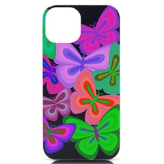 Butterflies T- Shirt Butterfly Party T- Shirt Iphone 14 Black Uv Print Case by EnriqueJohnson