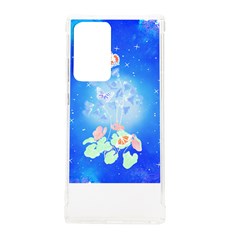 Butterflies T- Shirt Serenity Blue Floral Design With Butterflies T- Shirt Samsung Galaxy Note 20 Ultra Tpu Uv Case by EnriqueJohnson