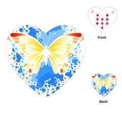 Butterfly Art T- Shirtbutterfly T- Shirt (3) Playing Cards Single Design (heart)