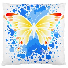 Butterfly Art T- Shirtbutterfly T- Shirt (3) Standard Premium Plush Fleece Cushion Case (two Sides)