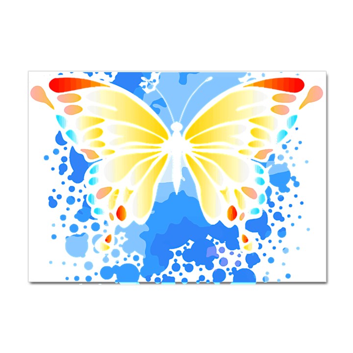 Butterfly Art T- Shirtbutterfly T- Shirt (3) Crystal Sticker (A4)