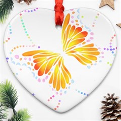 Butterfly Art T- Shirtbutterfly T- Shirt (5) Ornament (Heart)