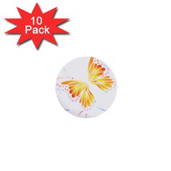 Butterfly Art T- Shirtbutterfly T- Shirt (5) 1  Mini Buttons (10 pack) 