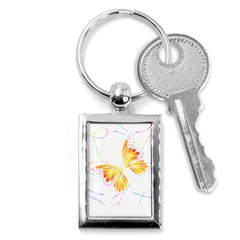 Butterfly Art T- Shirtbutterfly T- Shirt (5) Key Chain (Rectangle)