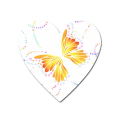 Butterfly Art T- Shirtbutterfly T- Shirt (5) Heart Magnet