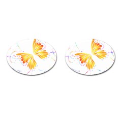 Butterfly Art T- Shirtbutterfly T- Shirt (5) Cufflinks (Oval)