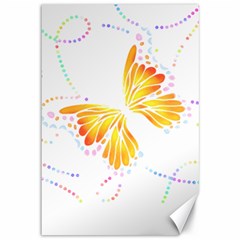 Butterfly Art T- Shirtbutterfly T- Shirt (5) Canvas 12  x 18 