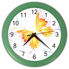 Butterfly Art T- Shirtbutterfly T- Shirt (5) Color Wall Clock