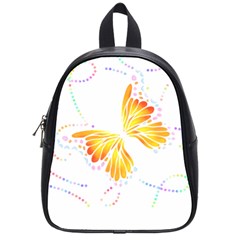 Butterfly Art T- Shirtbutterfly T- Shirt (5) School Bag (Small)