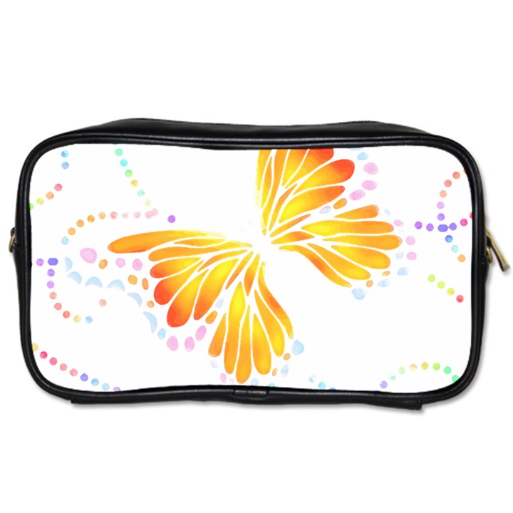 Butterfly Art T- Shirtbutterfly T- Shirt (5) Toiletries Bag (Two Sides)