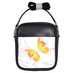 Butterfly Art T- Shirtbutterfly T- Shirt (5) Girls Sling Bag